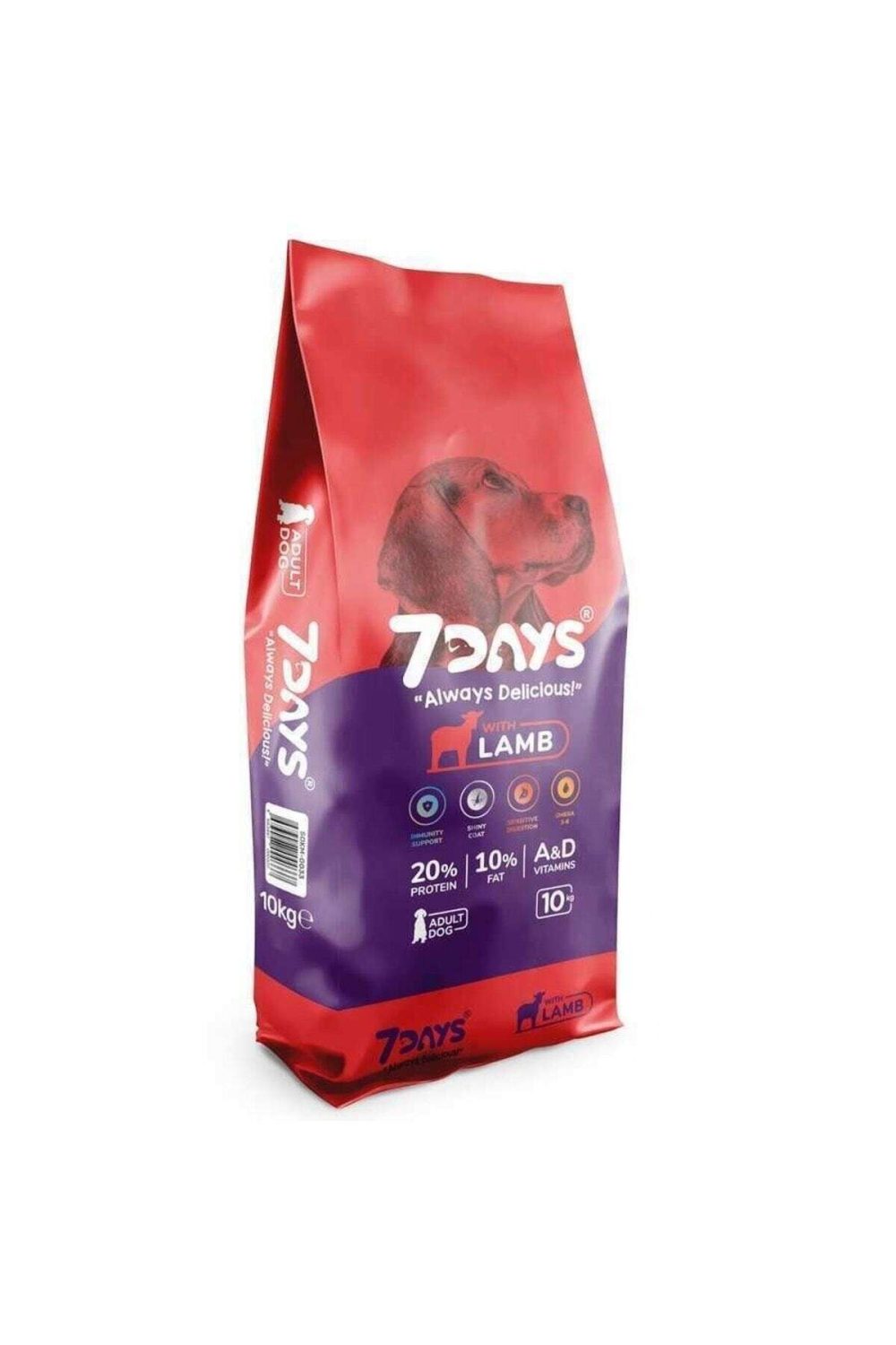 7 DAYS KUZU ETLİ YETİŞKİN KÖPEK MAMASI 10 KG